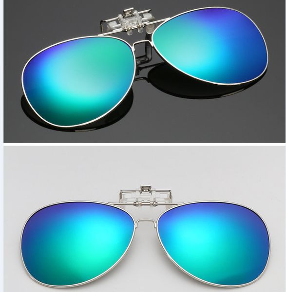

3302 clip men's and women's myopia with frame fishing eye can turn up polarizing sunglasses, White;black