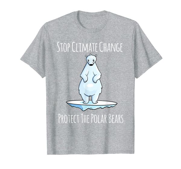 

sclimate change save the polar bears gift t-shirt, White;black