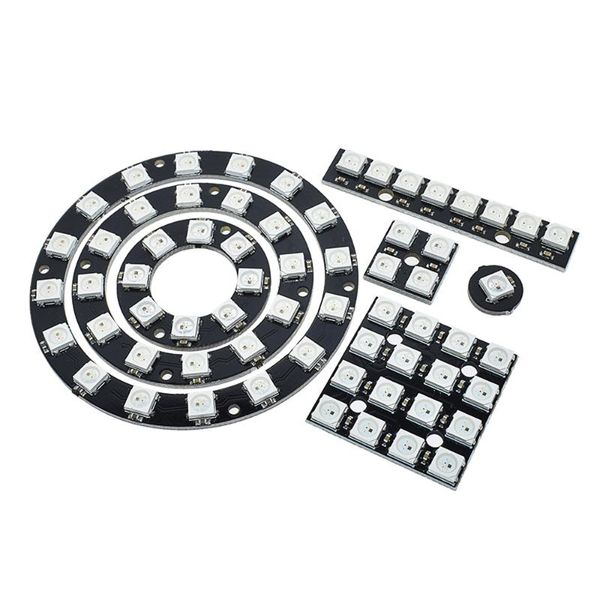 

modules 4 8 12 16 channel ws2812 ws2812b ws 2811 rgb led lamp panel module 5v 1bit 8bit 12bit 16bit 24bit rainbow precise