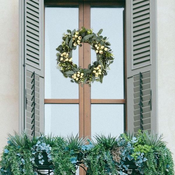 

decorative flowers & wreaths excellent workmanship portable beautiful eucalyptus leaves wreath decor for christmas