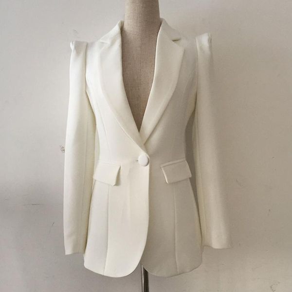 

women's suits & blazers ol one button suit, White;black