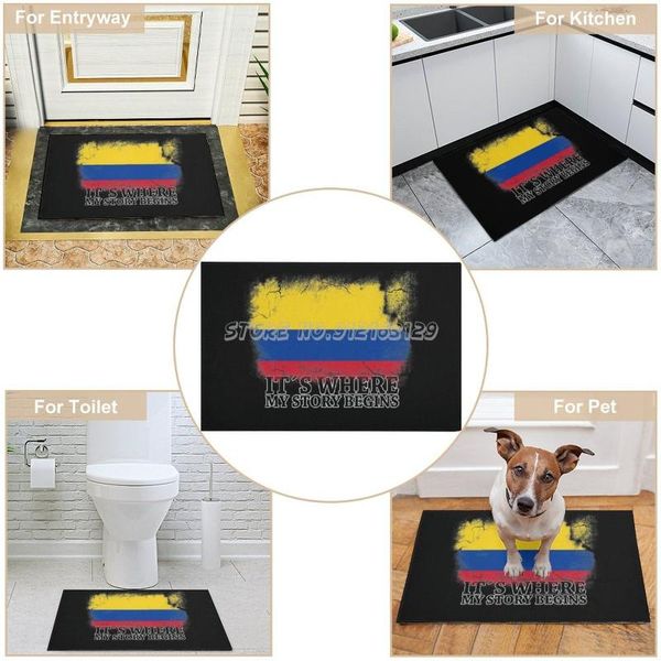 

carpets itÂ´s where my story begins colombia doormat printed entrance mats carpet living room bedroom absorbent door mat