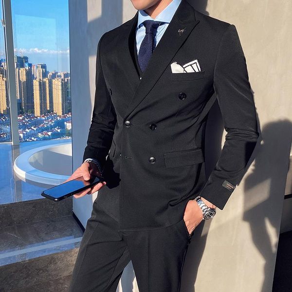 

men's suits & blazers mens, White;black