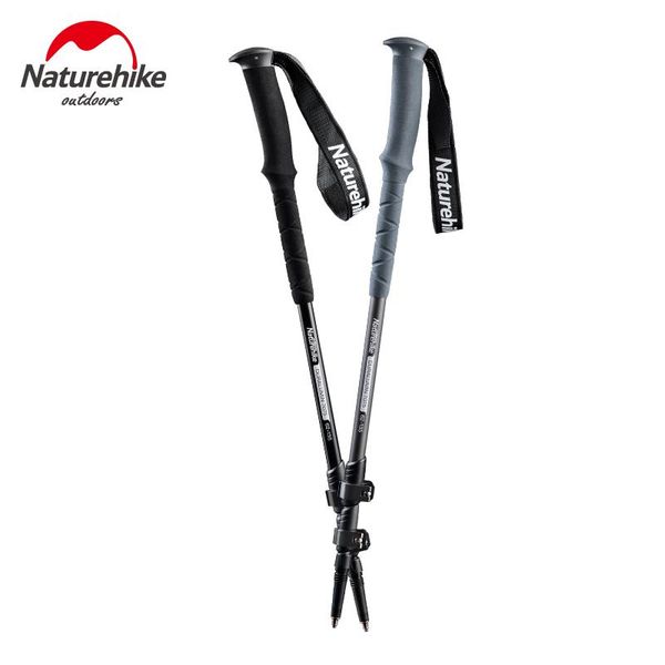 

trekking poles naturehike aluminum alloy pole external locking system walking stick hiking camping outdoor equipment