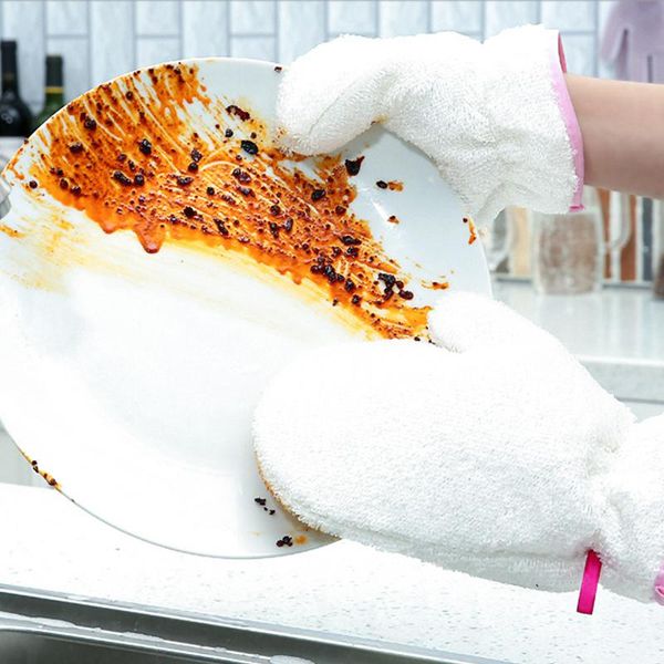 

disposable gloves 1pair oil-universal kitchen winter warm dishes washing 2