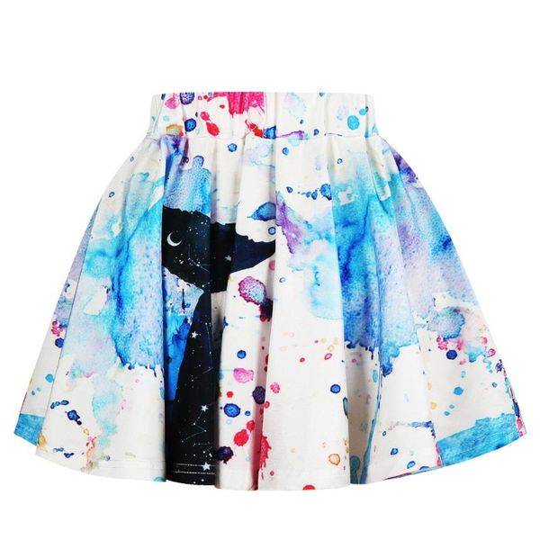 

skirts children half body princess skirt casual fashion elastic waist, Blue