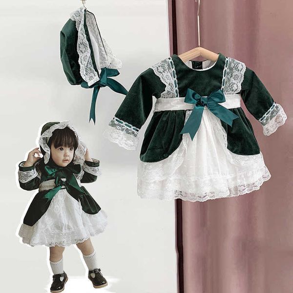 Vestito da bambino spagnolo Ragazze Lolita Principessa Abiti da ballo Infantile Compleanno Battesimo Abiti da festa Bambini Spagna Boutique Abbigliamento 210615