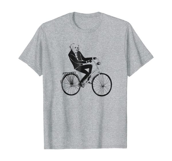 

president john adams shirt | adams on a bicycle shirt, White;black