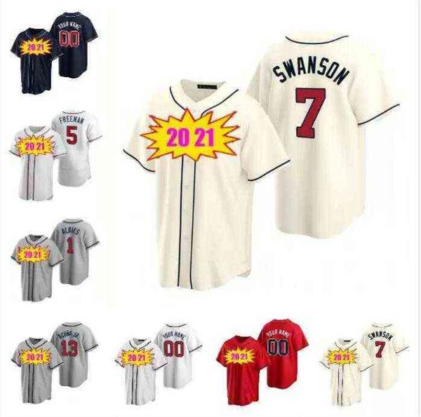 

2022 ronald acuna jr jerseys freddie an baseball jersey chipper jones dale murphy dansb, Black