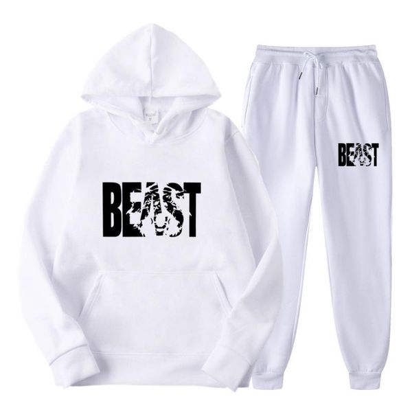 

jogging clothing 2021 autumn and winter men's sports leisure joggers sweat suits hoodies+pants sweatshirt sportswear set 2pc hoody, Black;red