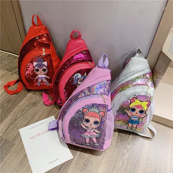

sequin bag messenger single light surprise shoulder flashing female casual outside cute doll voqis