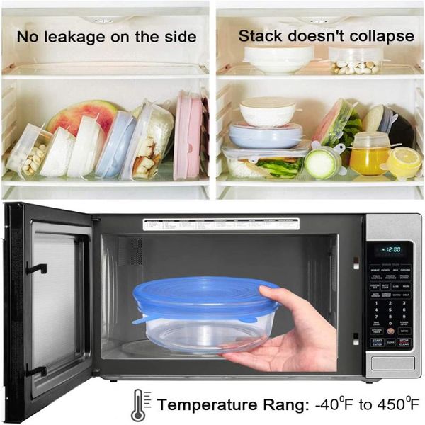 

kitchen storage & organization silicone cover stretch lids reusable airtight food wrap covers keeping fresh seal bowl stretchy cookware