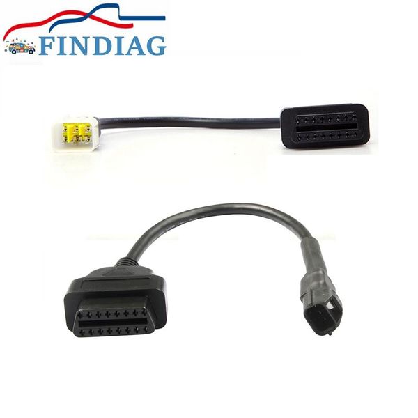 

diagnostic tools obd2 extension cable motorcycle for kymco 3pin benelli 6pin motor obd interface in stock