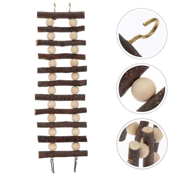 

small animal supplies hamster ladder wooden climbing bridge rodents bird chew bite