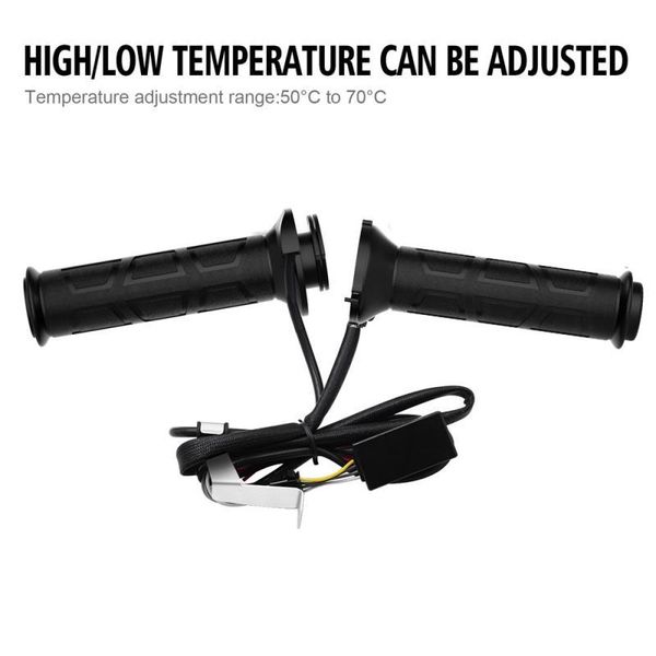

handlebars auto black 22mm upgrade adjustable motorcycle handlebar electric heated handle heating grips set warmer grip cover