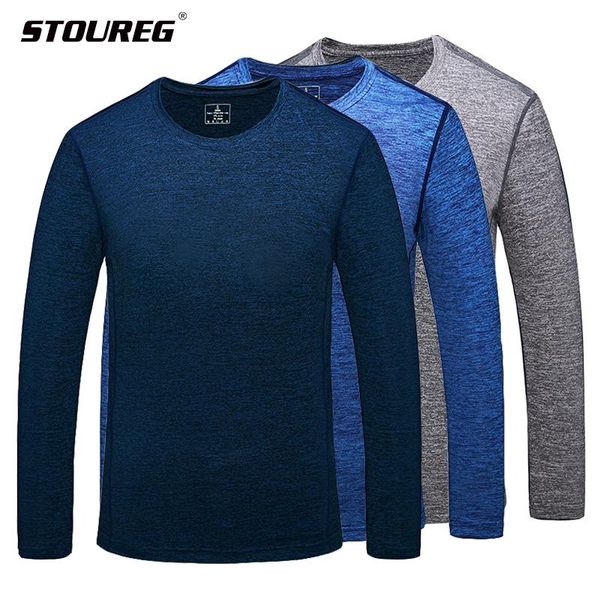 

running jerseys long sleeves men shirts quick dry compression sport shirts, fitness gym hiking men's jersey sportswear, Black;blue