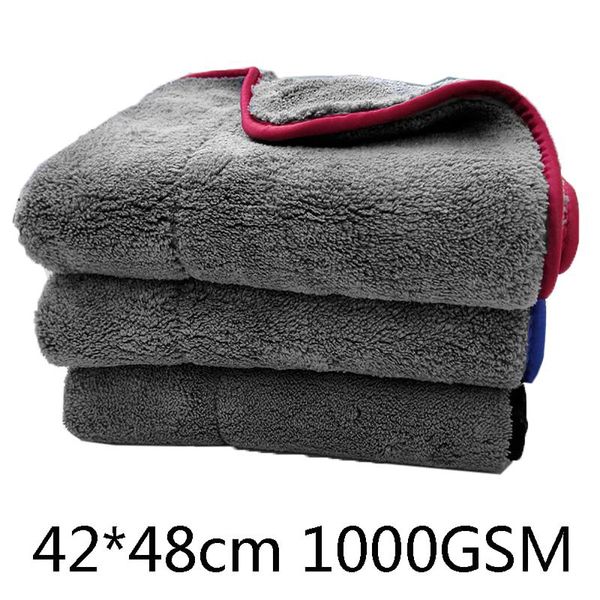 

plush thick car washing towels cleaning microfiber towel