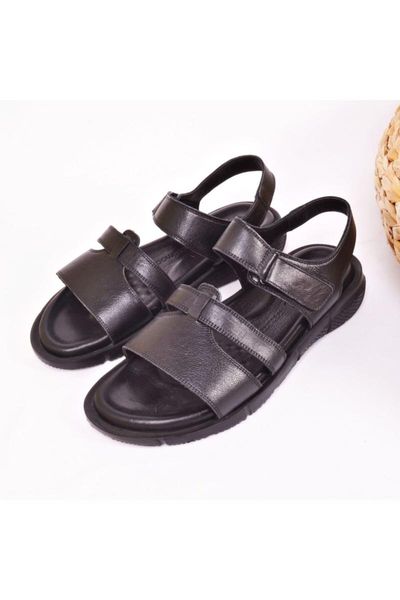 

sandals men's leather 3817, Black