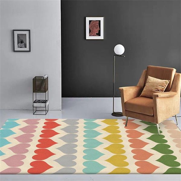 

carpets simple fashion colorful love bedroom living room doormat bedside carpet children's kitchen matcustom size