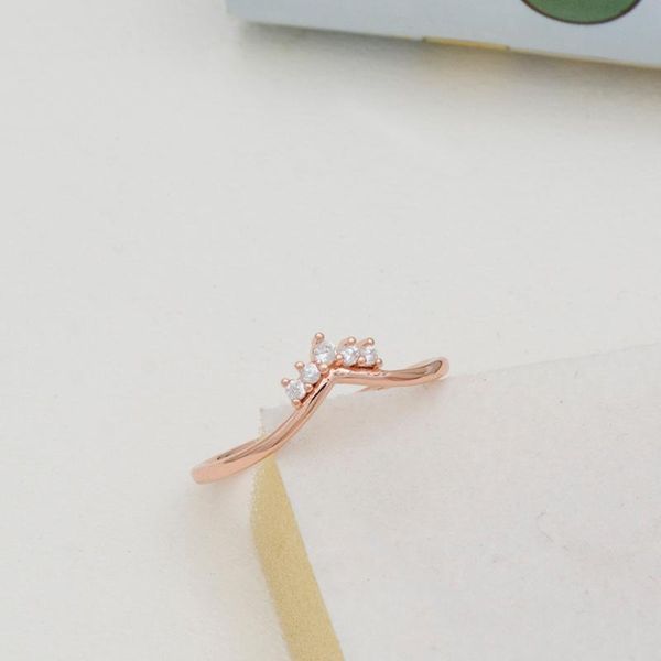 

wedding rings arrive rose golden small crown ring zircon finger for women gift jewelry gifts, Slivery;golden