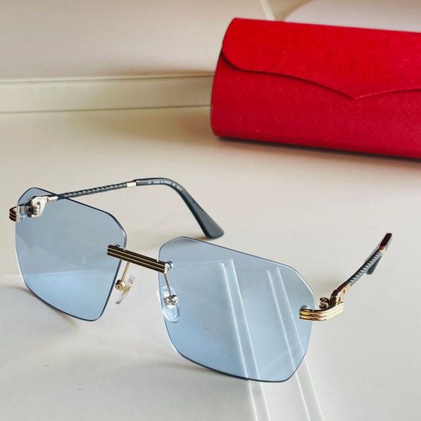 

ct0828s aviator sunglasses rope frame design two-color electroplating with mirror legs real steel wire flexible all-match for men and women, White;black