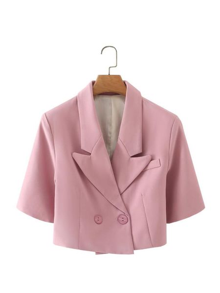 

spring street temperament european and american women's suit collar slim jackets, Black;brown
