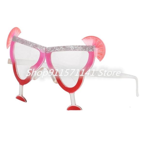 

margarita goblet drink glasses beach cocktail party sunglasses tropical prop, White;black