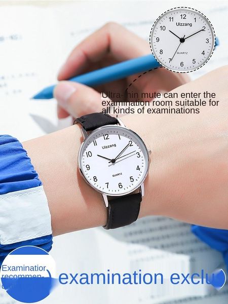 

wristwatches test watch for junior and senior high school students couples gifts couple trending products, Slivery;brown