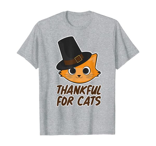 

cat shirt for thanksgiving - thankful for cats t-shirt, White;black