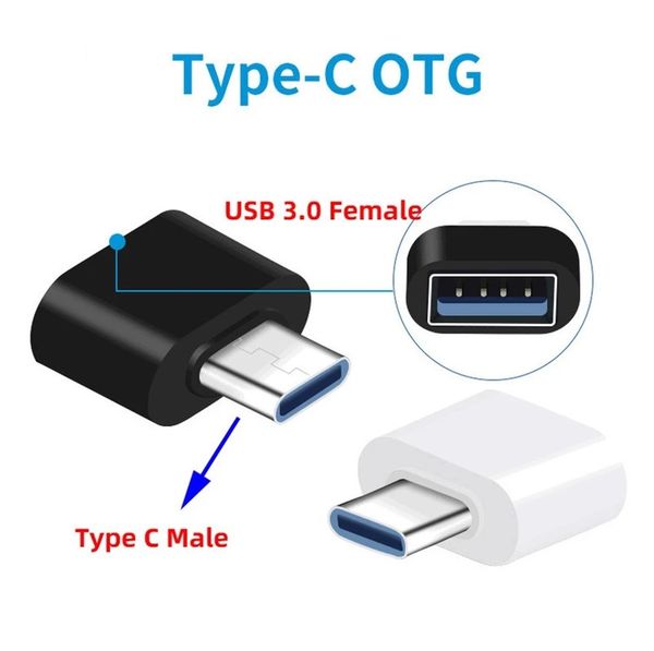 Tip C Mikro için USB OTG Adaptörü Dönüştürücü Samsung Android Telefon Klavye PC Kamera Için