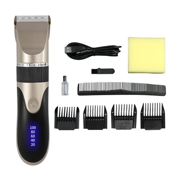 

hair clippers clipper professional trimmer in for men electric trimmers lcd display machine barber cutter 5