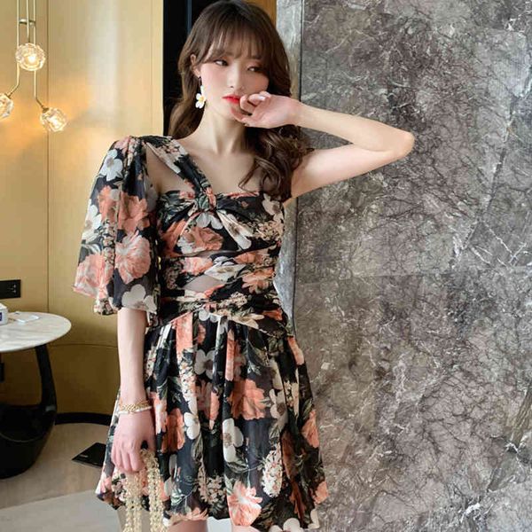

arrival fashions as elegant ladies'party summer from floral beach dress up temperament mini lady, Black;gray