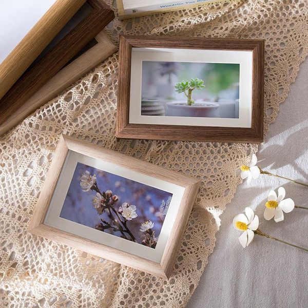 

frames modern hanging po frame table decoration creative solid wood wall-mounted simple collection picture