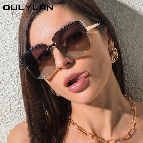 

sunglasses oulylan fashion square women men vintage brand outdoors shades for ladies black sun glasses colored eyewear lady, White;black