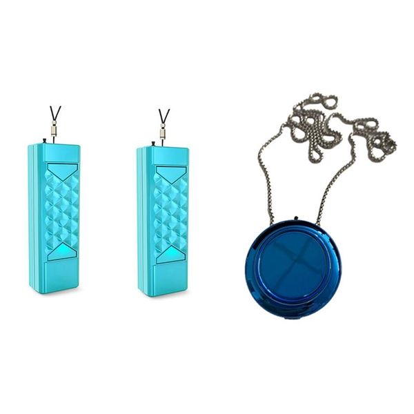 

3pcs wearable air purifier usb portable negative ion - 2pcs 67x22x16mm & 1pcs 39 x 16.5mm purifiers