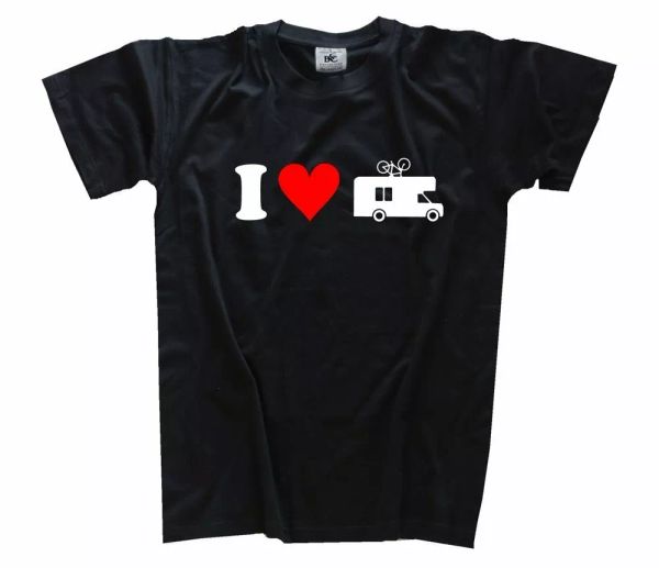 

i love... caravan camping camp mobile home t-shirt s-xxxl, White;black