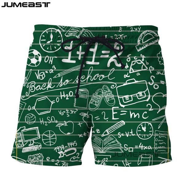 

jumeast brand men/women 3d printed math physics function board shorts sport quick dry beach casual sweatpants short pants men's, White;black