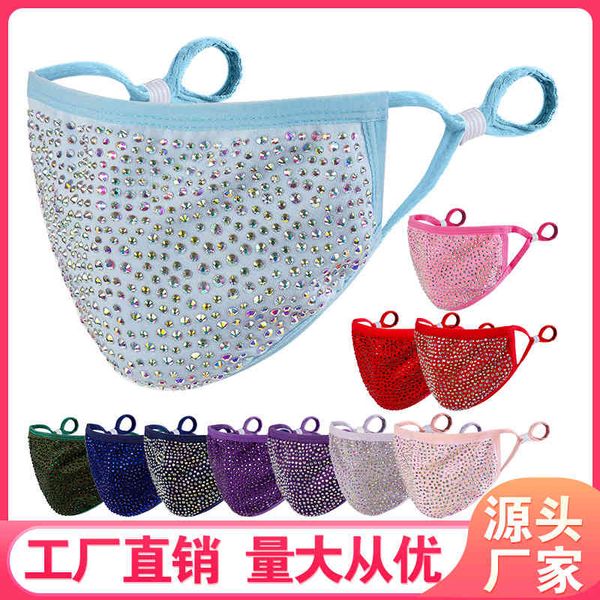 

diamond summer new one-piece fashion personality diamond sunscreen dust mask