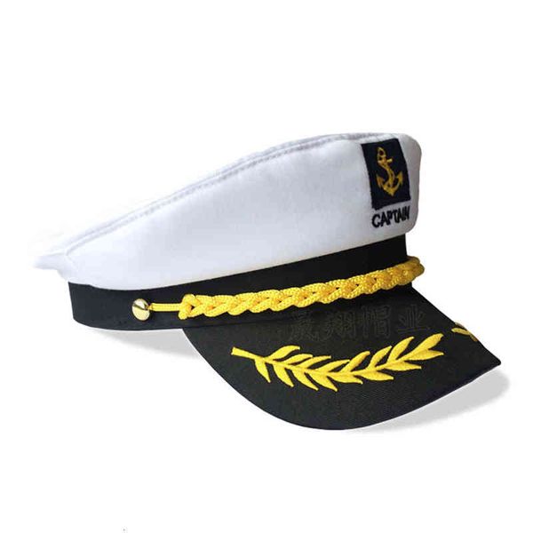 

yacht military hats boat skipper ship sailor captain costume hat adjustable cap navy marine admiral men women white red, Blue;gray