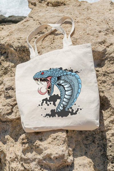 

shopping bags angemiel bag offensive blue color python beach tote
