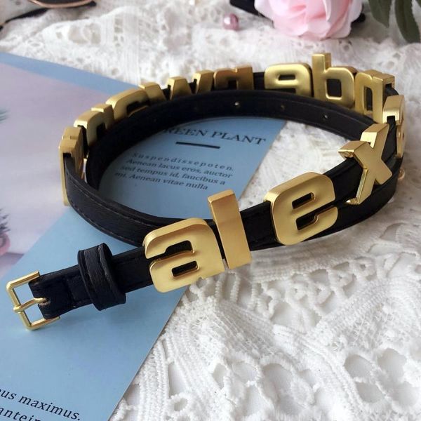 

belts fashion vintage design alloy metal leather for women waist belt waistband female, Black;brown