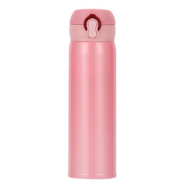 

water bottles 500ml portable stainless steel double-layer mug bouncing hand cup