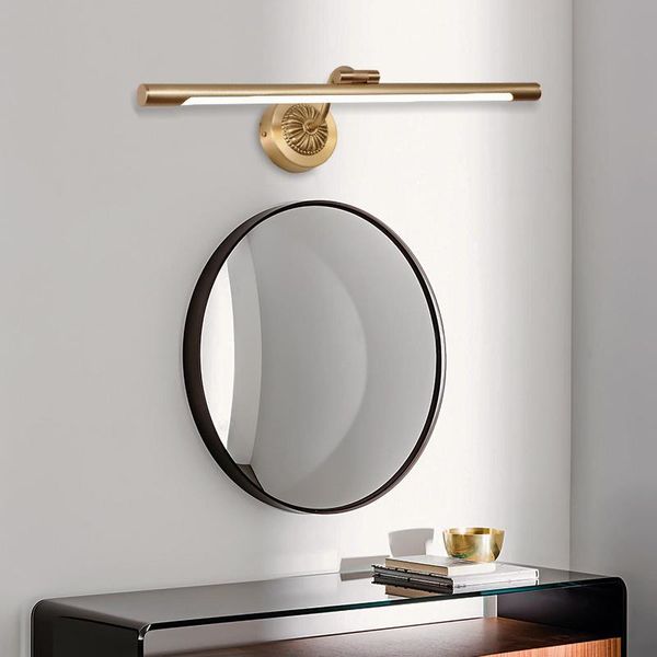

wall lamp american mirror front simple bathroom cabinet european style led