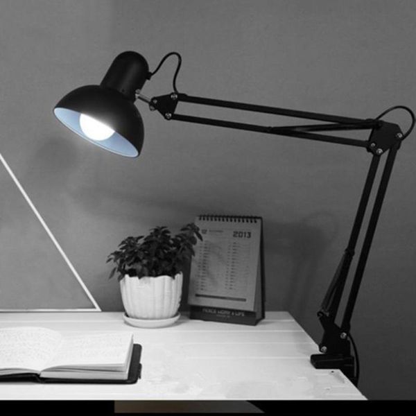 

table lamps zerouno clip reading led lamp spring adjustable student office bedroom night light eu us plug 100-240v book lamparas