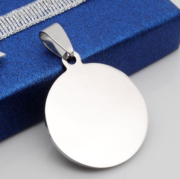 

dog tag,id card 1000pcs round stainless steel necklace blank stamping pendants for jewelry making diy pet id cat tags (customizable) sn1135