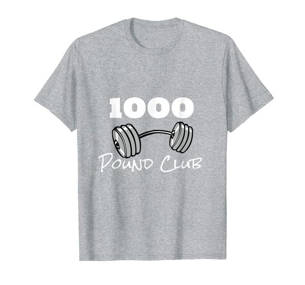 

1000 pound club member strong powerlifter workout fans t-shirt, White;black