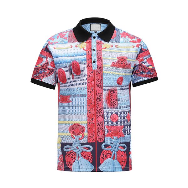 

men's polos summer polo t shirt casual printed fashion men tees turn-down collar short sleeve, White;black