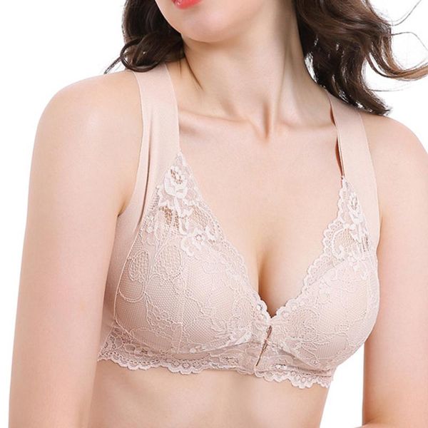 

gym clothing ly women soft ultra breathable zero bunden bra wireless push up anti-sagging underwear s66, White;black