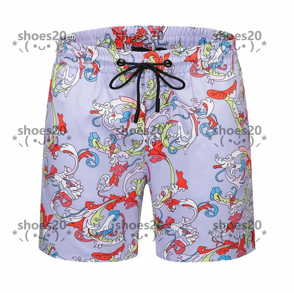 

purple print swimming trunks hipster men's breathable designer shorts outdoor vacation travel luxury swimwear