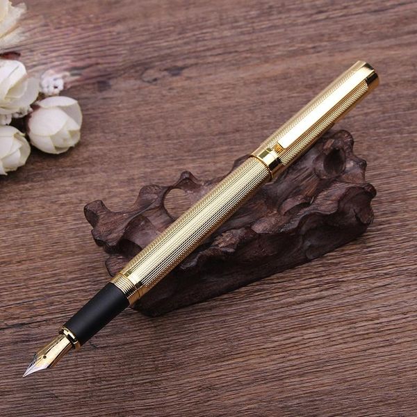 

fountain pens luxury gold metal pen office school stationary nibs for business el gift